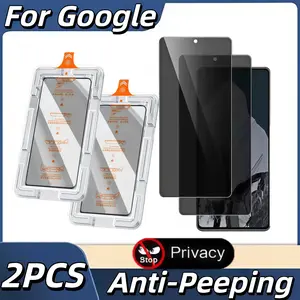 2-Pack Anti-Spy Screen Protector, Ultra-Strong Glass Film, Easy Installation, Privacy Protection, Compatible with Google Pixel Series