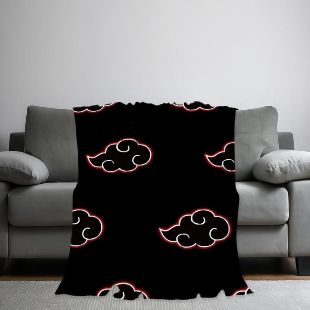 Sasukes N-Narutos Akatsukis Blanket Comfortable Skin Friendly Living Room Bed Bedroom Blanket Suitable for Travel and Gifts