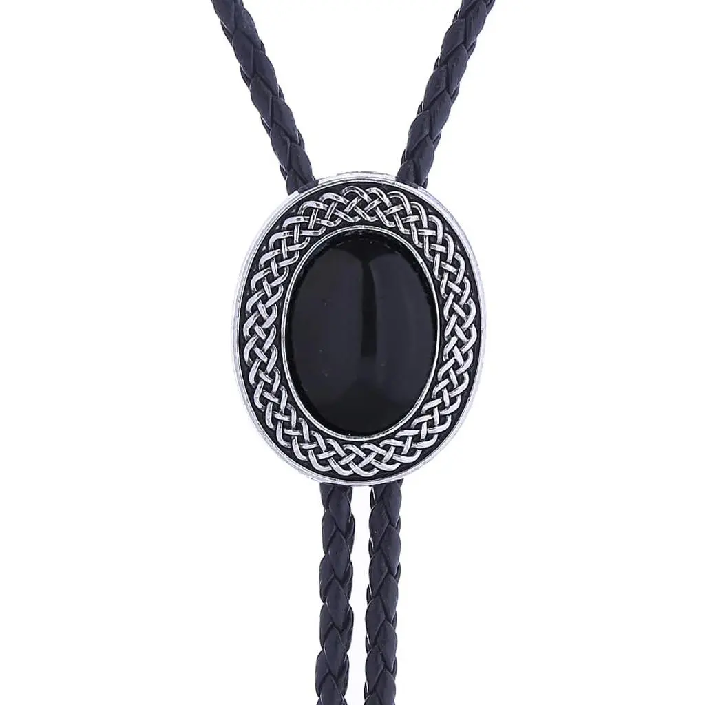 Handmade Round-Shape Western Cowboy Bolo Tie, Stylish Neckwear for Western-Themed Outfits