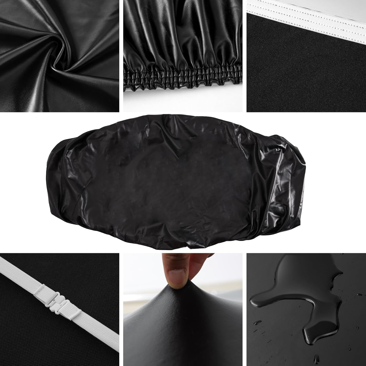 GOSTADY  Stretch Faux Leather Dining Bench Cover - Anti-Dust Waterproof Bench Slipcover Seat Cushion Protector for Bedroom, Kitchen, Hotel, Banquet