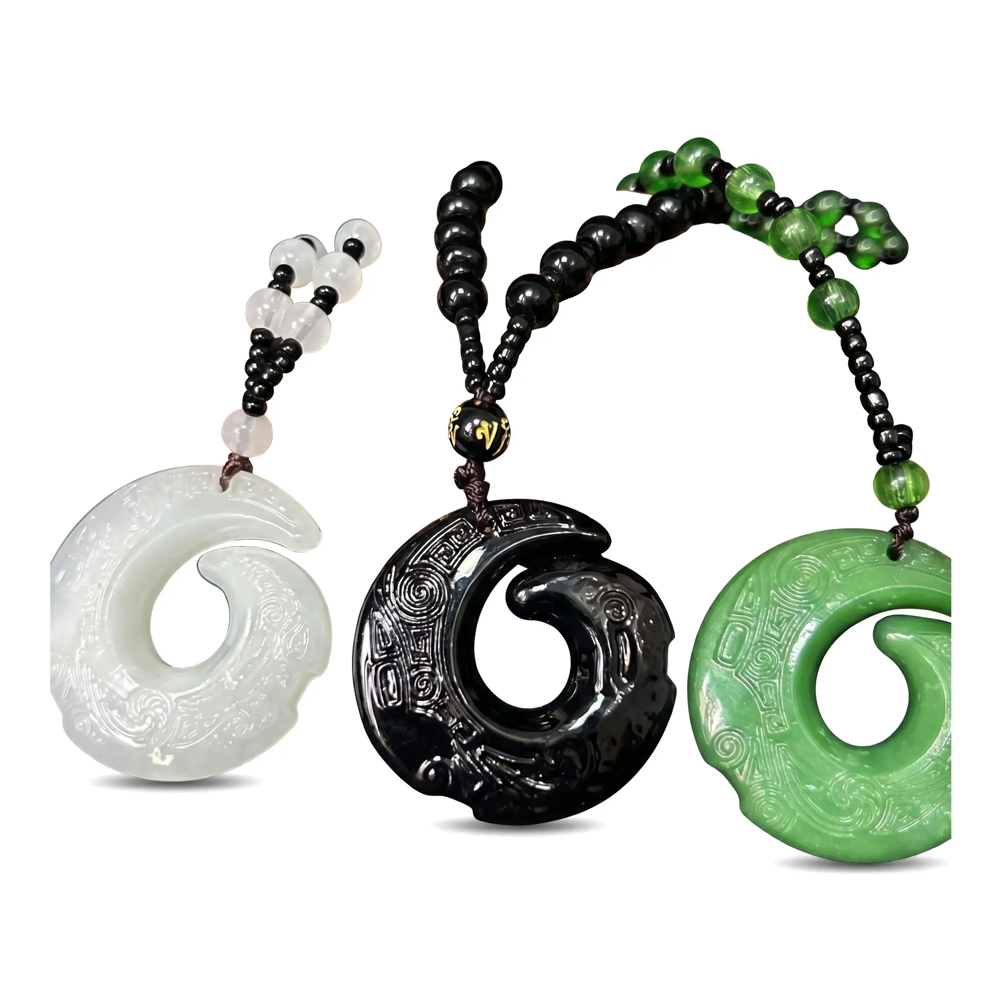 Unisex pendant necklace, handmade, with auspicious patterns, an essential everyday gift.