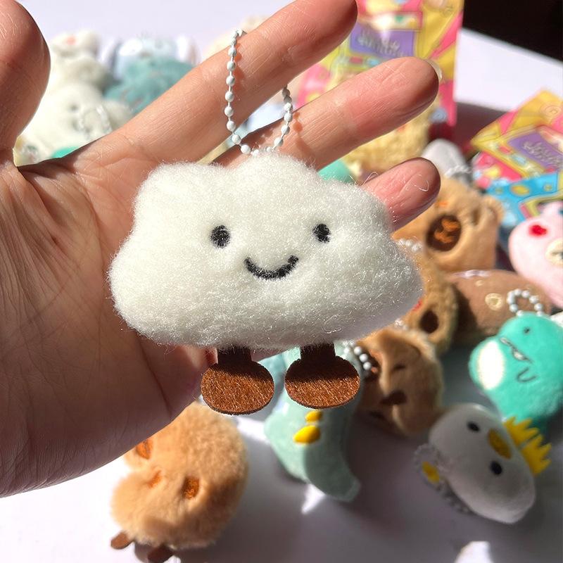 Cute Plush Toy Pendant Multifunctional Fashion Accessory for Backpacks School Bags Keychain Decoration Blind Bag Toy
