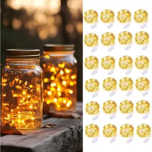 24 Pack Fairy Lights Battery Operated String Lights-3.3ft 20 LED Silver Wire Warm White for Wedding,Party,Table Centerpieces,DIY Crafts,Mason Jars Decorfidget toys