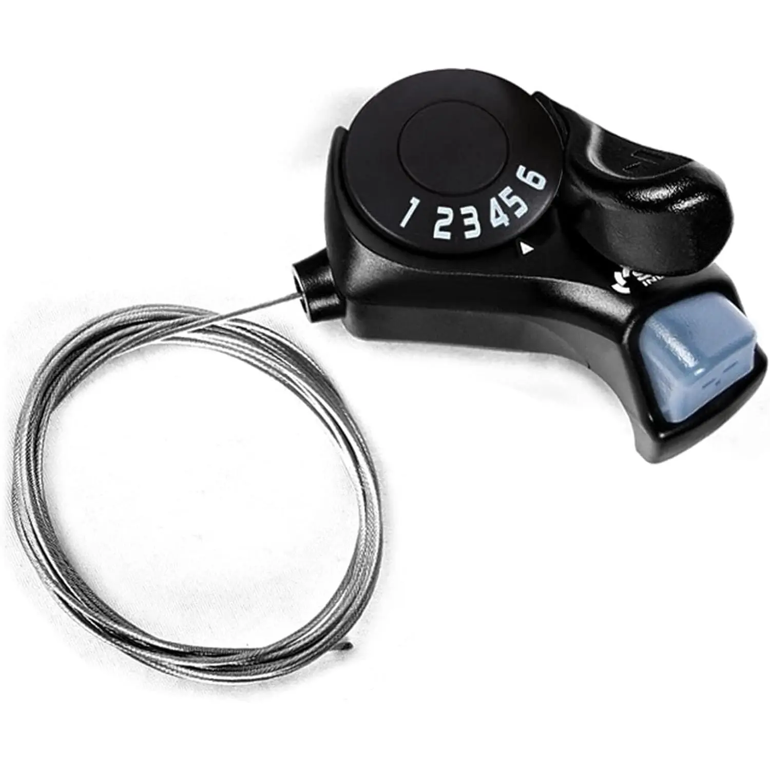 6-Speed Right Thumb Shift Lever (SL-TX30-6R) with Plastic Body for Mountain Bike, City Road Bicycle, Folding Bicycle, 6-Speed Shift, Right Thumb Lever
