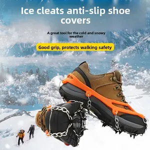 Children's Stainless Steel Anti - Slip Crampons Outdoor Snowy Terrain Ice Climbing Shoe Covers Professional Anti - Slip Foot Covers