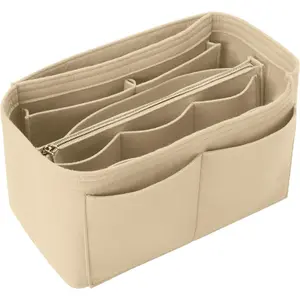 Purse Organizer Insert, Felt Tote Bag Organizer Insert with 5 Sizes, Handbag Dividers for Inside Purse, Compatible with Longchamp, Neverful, Speedy and More