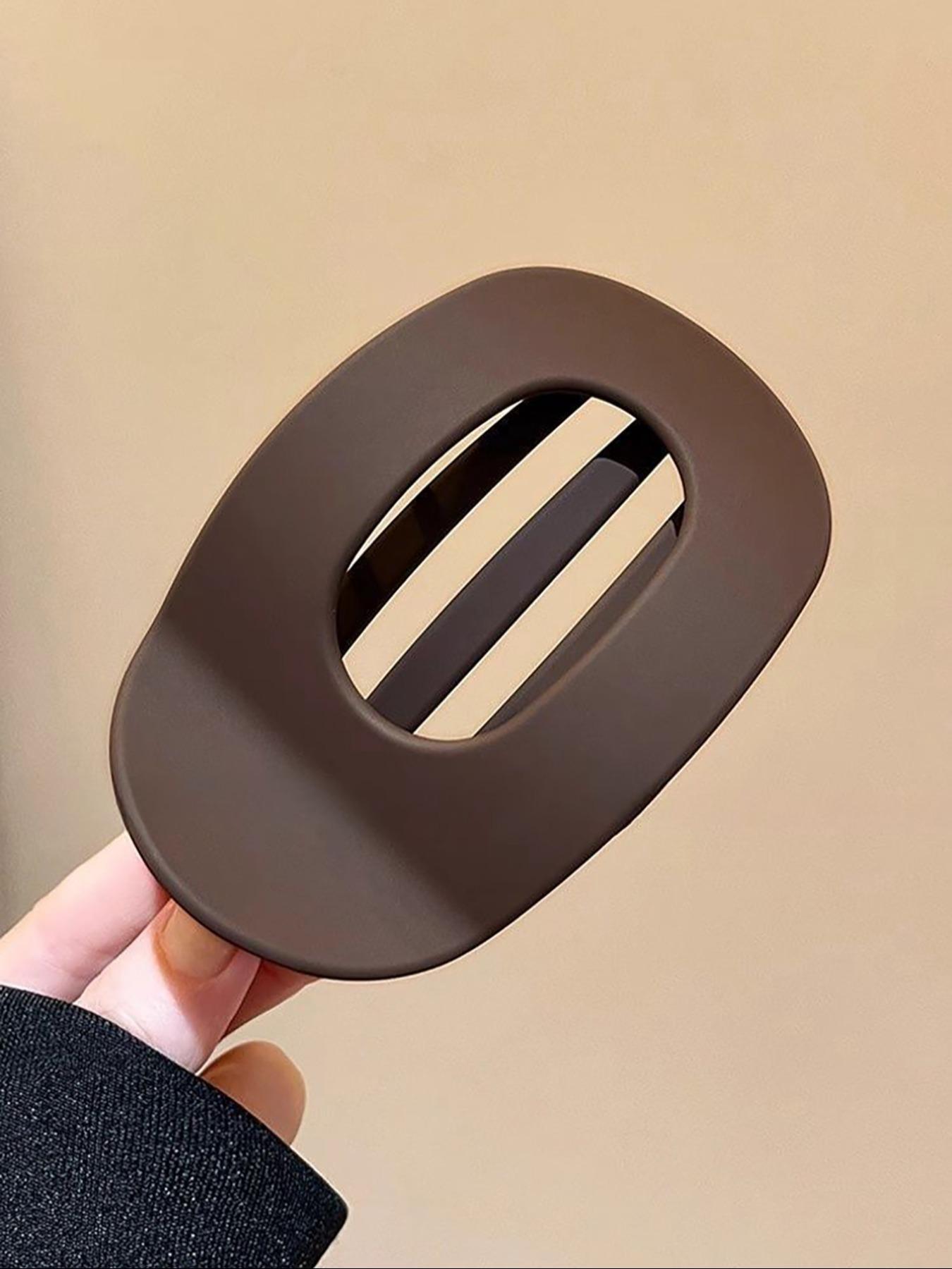 Solid Color Hair Clip, Flat Claw Clips, Hair Claws, Fashionable Hair Accessories for Women & Girls, Minimalist Headwear Suitable for Thick Hair, Fashion Hair Accessories for Party, Daily Clothing Decor