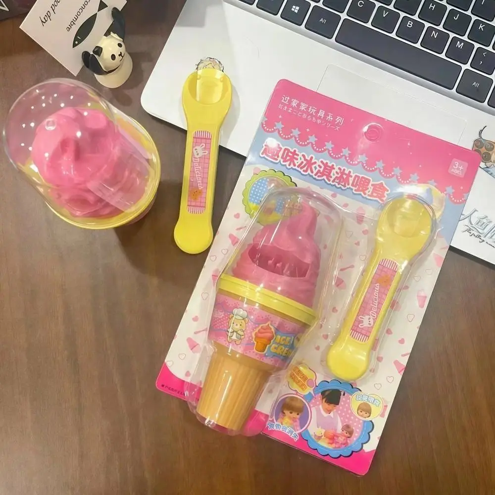 Simulation Food Japanese Early Education Toy Play House Style Role Play Feature Cone Pudding Feeding Toy Creative Decompression