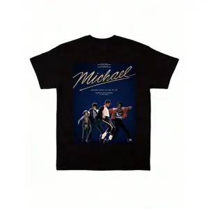 Michael Jackson The Michael Movie Biopic T-Shirt, King of Pop Legacy Graphic Tee, Vintage Style, Unisex Cotton Shirt