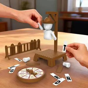 Magnetic Word Guess Board Game, Portable Letter Puzzle Game, Family Fun Interactive Toy, Educational Desk Game for Kids and Adults