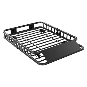 Heavy Duty 200 lbs Roof Rack Cargo Basket – Global Steel Luggage Carrier – With Extension – Fits SUVs, Trucks, Vehicles – Size 51" x 36" / 64" x 39"