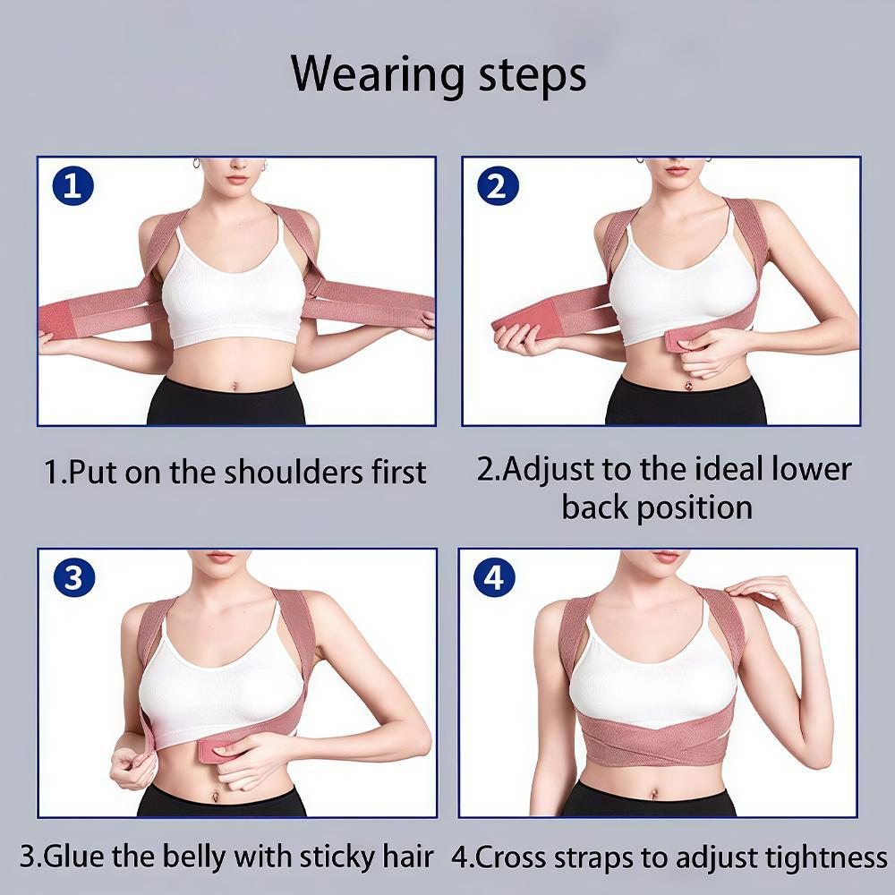 Durable Invisible Sports Strap for Men & Women, Adjustable Shoulder Straps for Fitness, Office Workouts, Home Exercise, Posture Strap