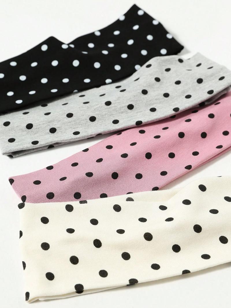Polka Dot Pattern Hair Band Casual Simple Hair Accessories for Women & Girls Minimalist Headwear Suitable for Thick Hair