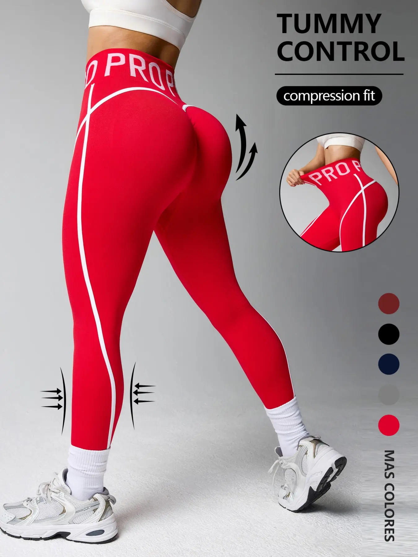 Women's High-Waisted Seamless Colorblock Stripe Yoga Pants, Tummy Control, Butt Lifting, Elastic Comfort, Workout & Casual Wear, All-Season