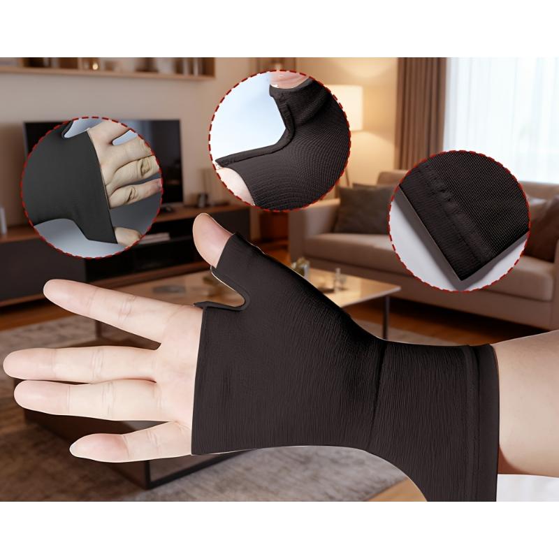 Hand Guards and Wrist Guards, 2-Pack, Unisex, Suitable for Daily Office Activities and Hockey, Soft and Skin-Friendly, Includes Thumb Protector and Palm Guard