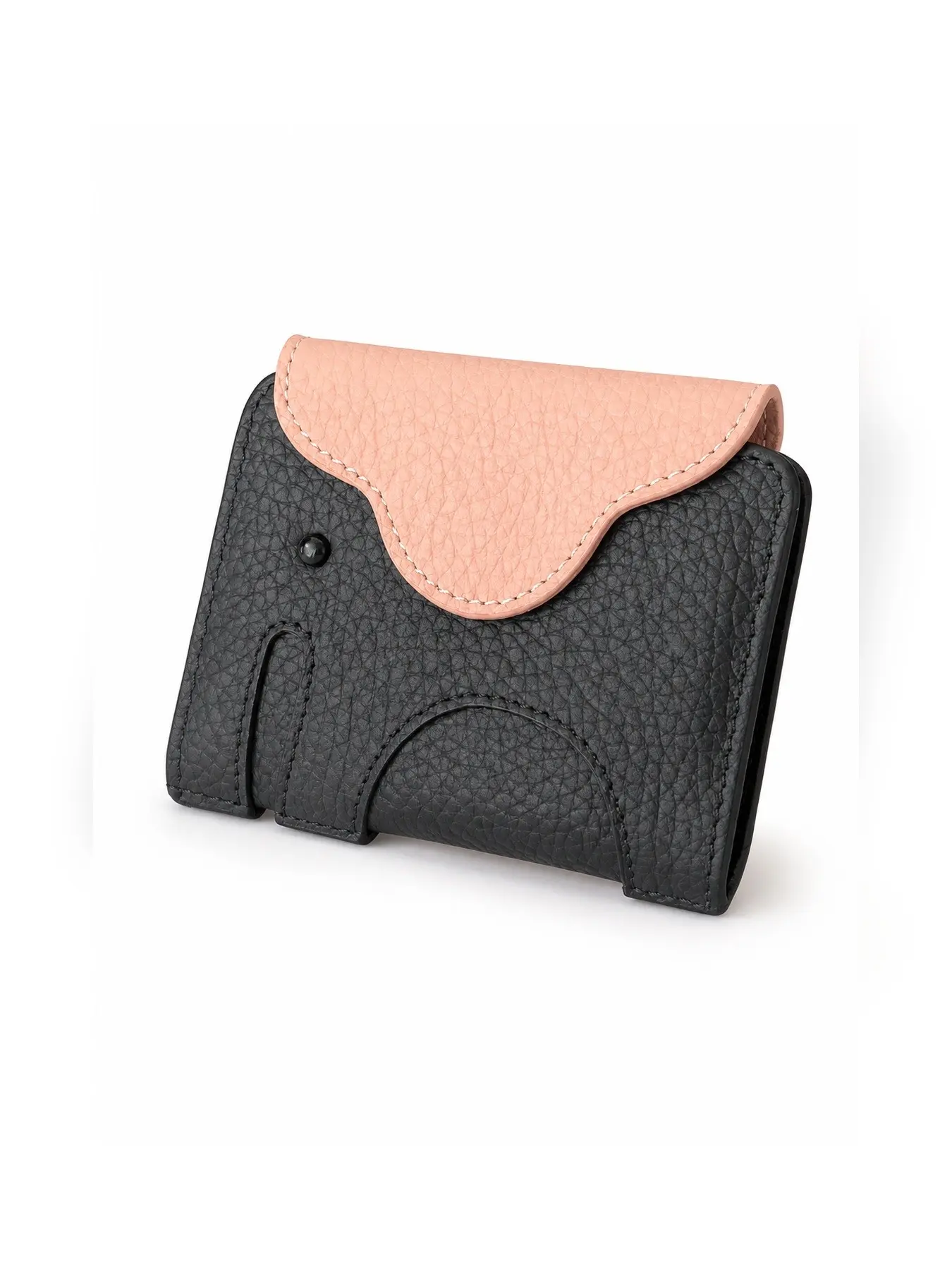Leather Elephant Multi-Card Holder for Women, First Layer Cowhide, Lightweight Wallet, Driver's License and Credit Card Organizer, Genuine Leather Wallet