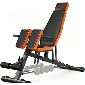 Multi-Functional FID Weight Bench for Full All-in-One Body Workout – Hyper Back Extension, Roman Chair, Adjustable Ab Sit up Bench, Incline Decline Bench, Flat Bench,Support up to 1000lbs,Suitable for home workouts,outdoorfun