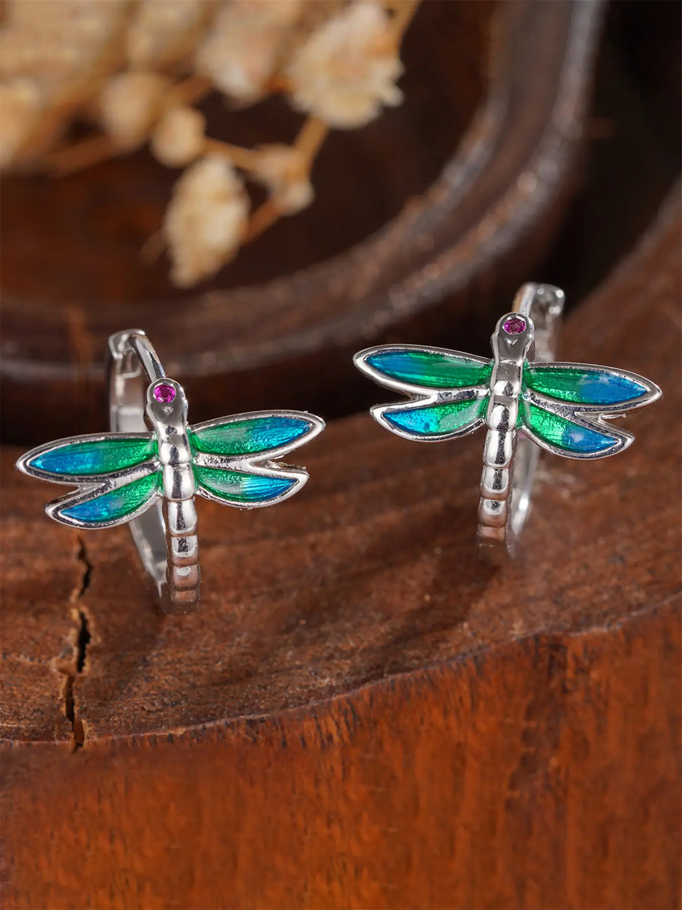 1 Pair Cute Dragonfly Earrings For Women For Party Engagement Anniversary Valentine's Day Gift
