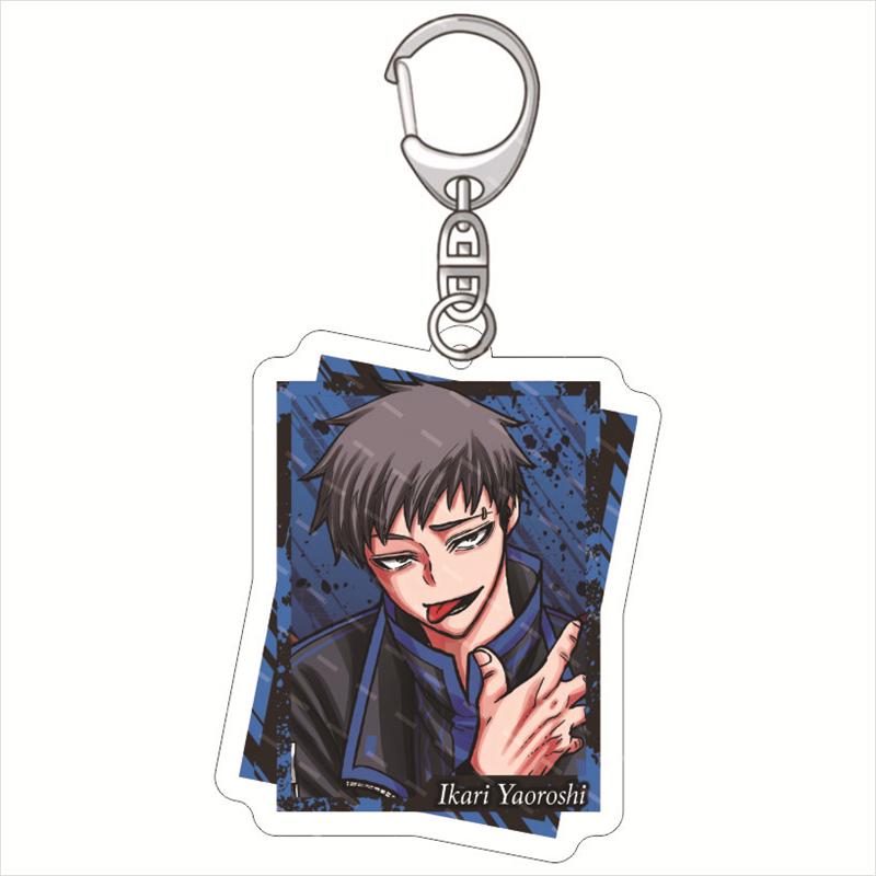 Manga Tougen Anki Acrylic Key Chain Figure Ikari Yaoroshi Shiki Ichinose Naito Mudano Cosplay Costume Key Tags Backpack Pendant