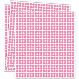 1/4"  Dot Stickers 2750 count Small Round Circle Stickers  Mini Little Colored Coding Labels