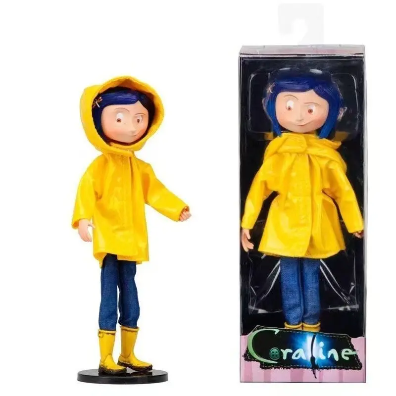 7-Inch Neca Movie Version Coraline Sleepwear Action Figure, Collectible Model Toy, Perfect for Birthday, Party, Halloween Gifts