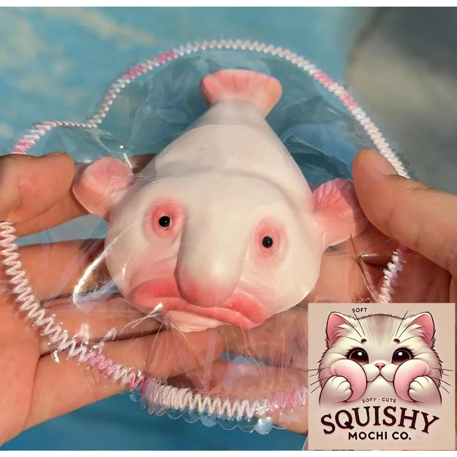 Fish Shape Ugly Laying Stress Relief Squishy Toy - Handmade Unique, BPA-Free, Food-Safe Silicone, Portable Fidget Toy for Squishy Hunting, Sports & Comics Enthusiasts, Science Fans, Hand Washable, Ages 12+ (Promotes Peace of Mind)