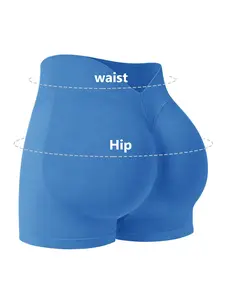 Women's Seamless Workout Shorts with V-Cut Back Waist, Buttery Naked-Feel Fabric, Breathable & Quick Dry. High-rise V Waistband Resists Rolling Down, Tummy Control & Butt Lifting, Suitable for Outdoor Running, Gym Fitness & Daily Outerwear.