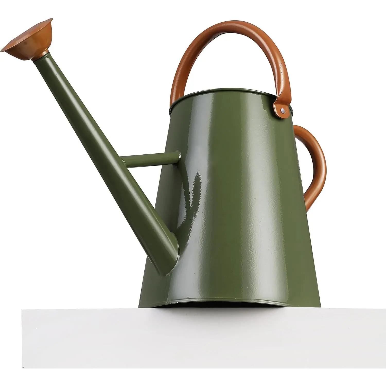 Metal Watering Can with Removable Spout, 1.5 Gallon Large Watering Cans for Plants, Galvanized Steel Gardening Water Can for Indoor & Outdoor Use, Watering Pot with Ergonomic Movable Handle