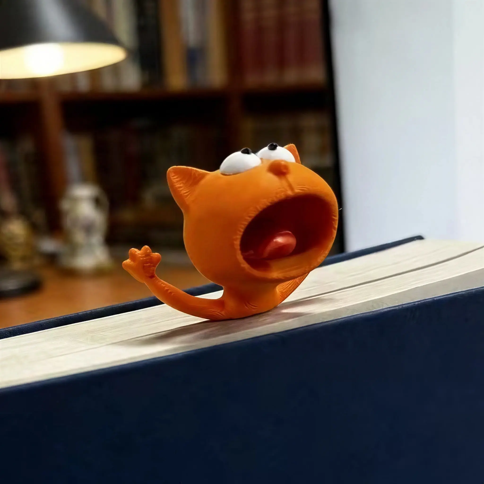 Funny 3D Printed Cat & Frog Bookmark, Cute Animal Page Holder, Flexible Book Marker, Unique Gift for Book Lovers, Readers, Students & Teachers