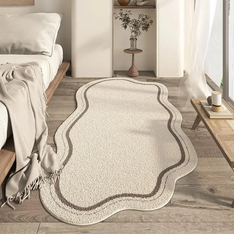 Irregular Cloud Shaped Rug, Modern Indoor Rug, 1 Count Modern Simple Soft Floor Mat, Creative Fashion Home Decor for Living Room Bedroom, Vanity Decor Accessories