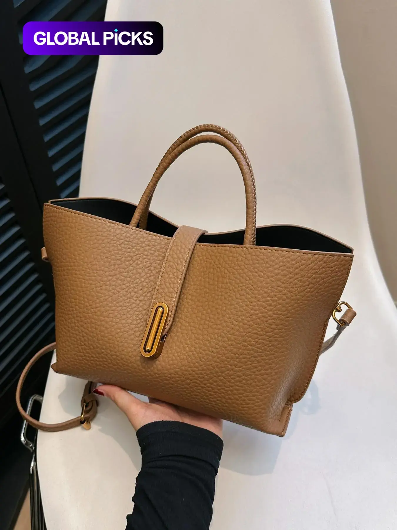 25 fall&winter Women's Elegant Solid Color Handbag, Fashionable Crossbody Bag for Daily Used, Casual Trendy Versatile High-quality Daily Commuting Bag