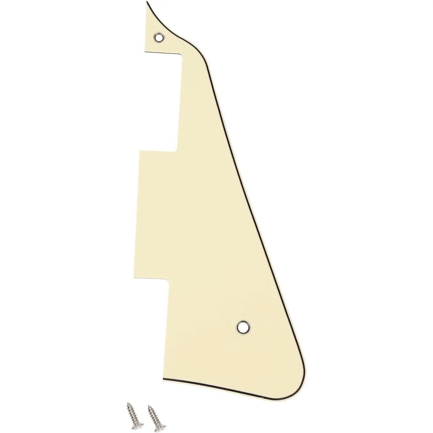 3 Ply Les Paul Pickguard LP Pickguard Scratch Plate 2-Hole Electric Guitar Pickguard for Epiphone EPI Les Paul LP JT/HB-06 Cream