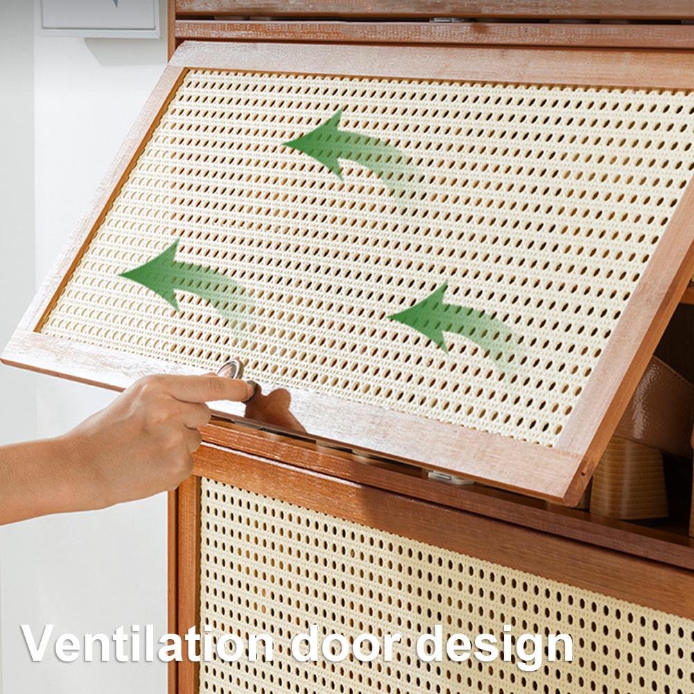 Tipping Bucket Shoe Rack Organizer with 2 Flip Drawers & Door Entryway Narrow Shoe Storage Cubby 7-Tier Bamboo Free Standing Shoe Storage Shelf for Closet Hallway Entryway