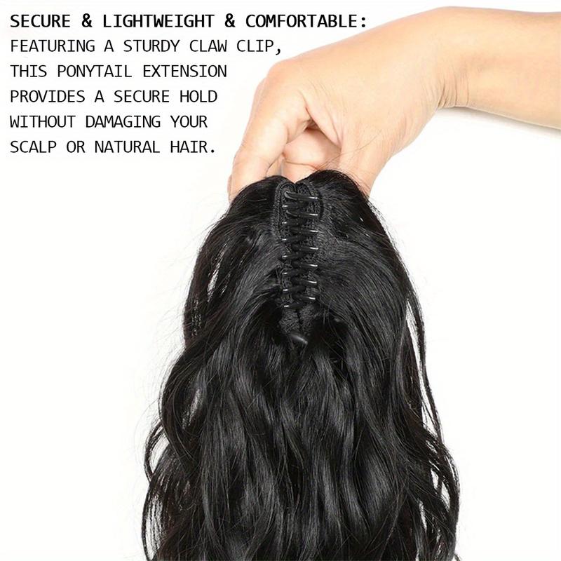 2025 Wholesale Fashion Human Hair Body Wave Ponytail Extensions 8-28 Inch - Natural Black Brazilian Hair Claw Clip Ponytails for Women, Easy Install No Glue Hairpiece for Casual & Formal Outfits, Versatile Hairpiece, Sleek Ponytail, Secure Fit Ponyta