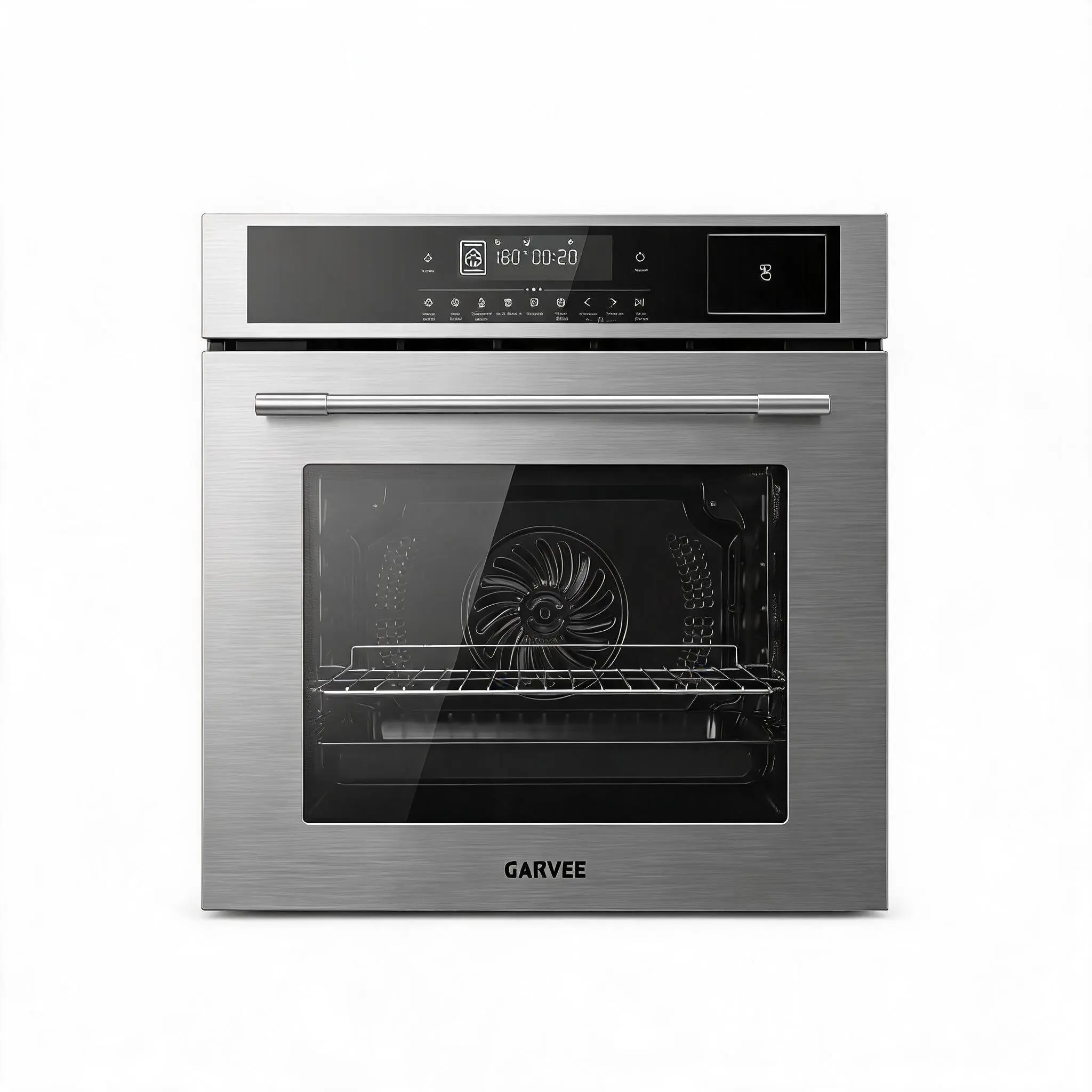 24 Inch Built-In Electric Steam Wall Oven – 2.5 Cu.ft Capacity – 5 Cooking Modes – Touch Control – Triple Glass Door – Steam Function – Easy Clean Interior – Timer – Safety Lock