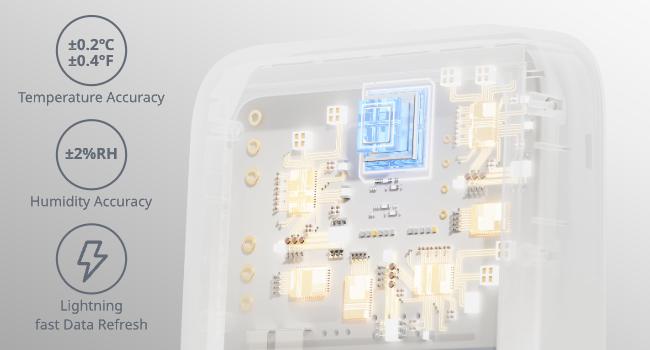 Thermometer Hygrometer, Bluetooth Indoor Humidity Meter for Home, Temperature Sensor with App, Large LCD Display, Notification Alerts, 2-Year Data Export Thermometer Hygrometer, Bluetooth Indoor Humidity Meter for Home, Temperature Sensor with App, Large LCD Display, Notification Alerts, 2-Year Data Export