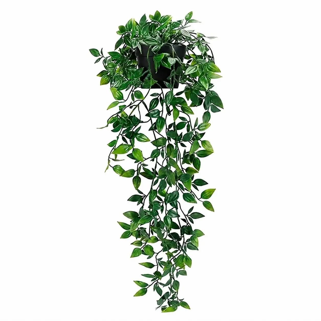 Artificial Hanging Vine Plants in Pots, 2-Pack Faux Plants with Pots, Decorative Plants for Home & Office, Indoor/outdoor Garden Shelves, Decorative Fake Plant