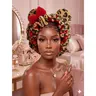 Women's Premium Thick Fleece Leopard Satin Fluffy Sleeping Bonnet - Double-Layer Nightcap with Expandable Comfort-Fit Elastic Band, Bow, Ear Charm for Curly Style Hair, Long Dreadlocks, Hydrating Haircare, Gifts for Women (Sports Headband Accessory)