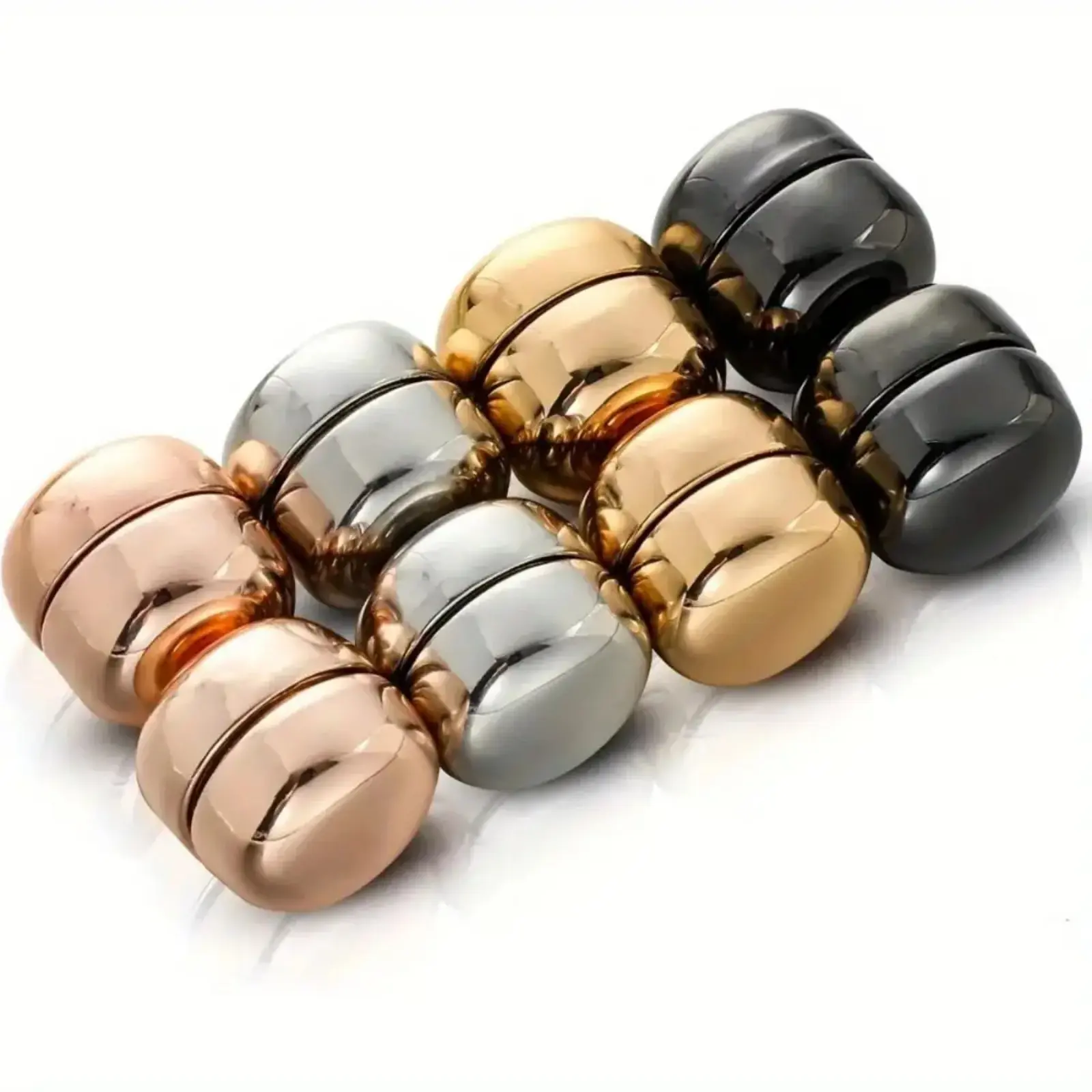 Women's 8-Pair Decorative Magnetic Hijab Pins - Strong No-Snag Safety Magnetic Clips, Reusable Hijab Fastener, Clothing Styling Accessory for Scarves, Shawls (Bag Accessory)