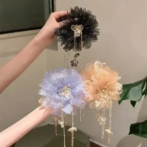 New Butterfly Flower Tassel Claw Clip Set, Premium Elegant Shark Hair Clips for Women. Multi-functional hair accessories to craft delicate flower buns and tidy up back hair