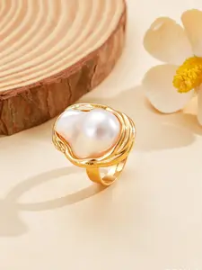 1pcs Bohemian Beach Vacation Ring – Oil-Drop Floral & Starfish Design | Trendy INS Alloy Stackable Ocean-Themed Jewelry, Perfect Birthday Gift for Her