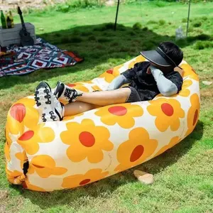 Outdoor Quick-Inflate Air Sofa Bed, High-Quality Sleeping Bag, Inflatable Lazy Bag for Camping, Travel, Hiking, Pool, Beach Parties