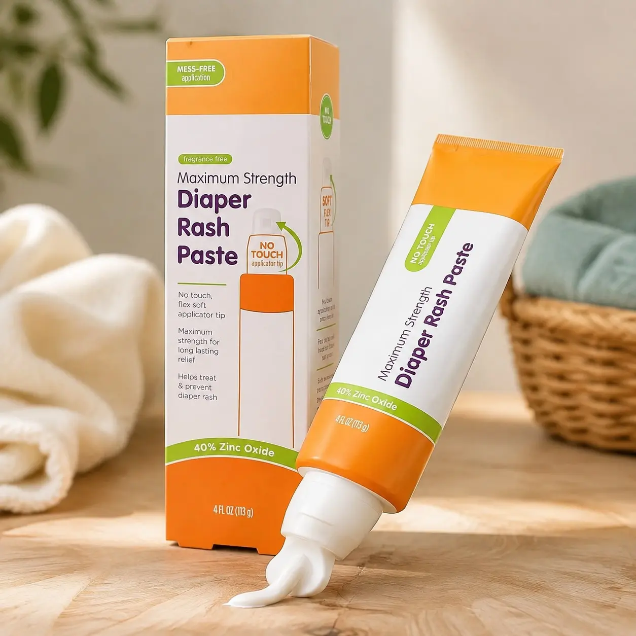 Maximum Strength Diaper Rash Paste for Babies - 4 fl oz
