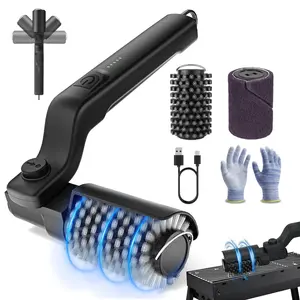 Outdoor Electric BBQ Brush, 2026 TikTok BBO Grill Cleaning Brush, Cordless Rotating BBQ Brush with 2 Brush Heads, 3 Speeds, and Angle Adjustment, Suitable for Cleaning Grill Racks.