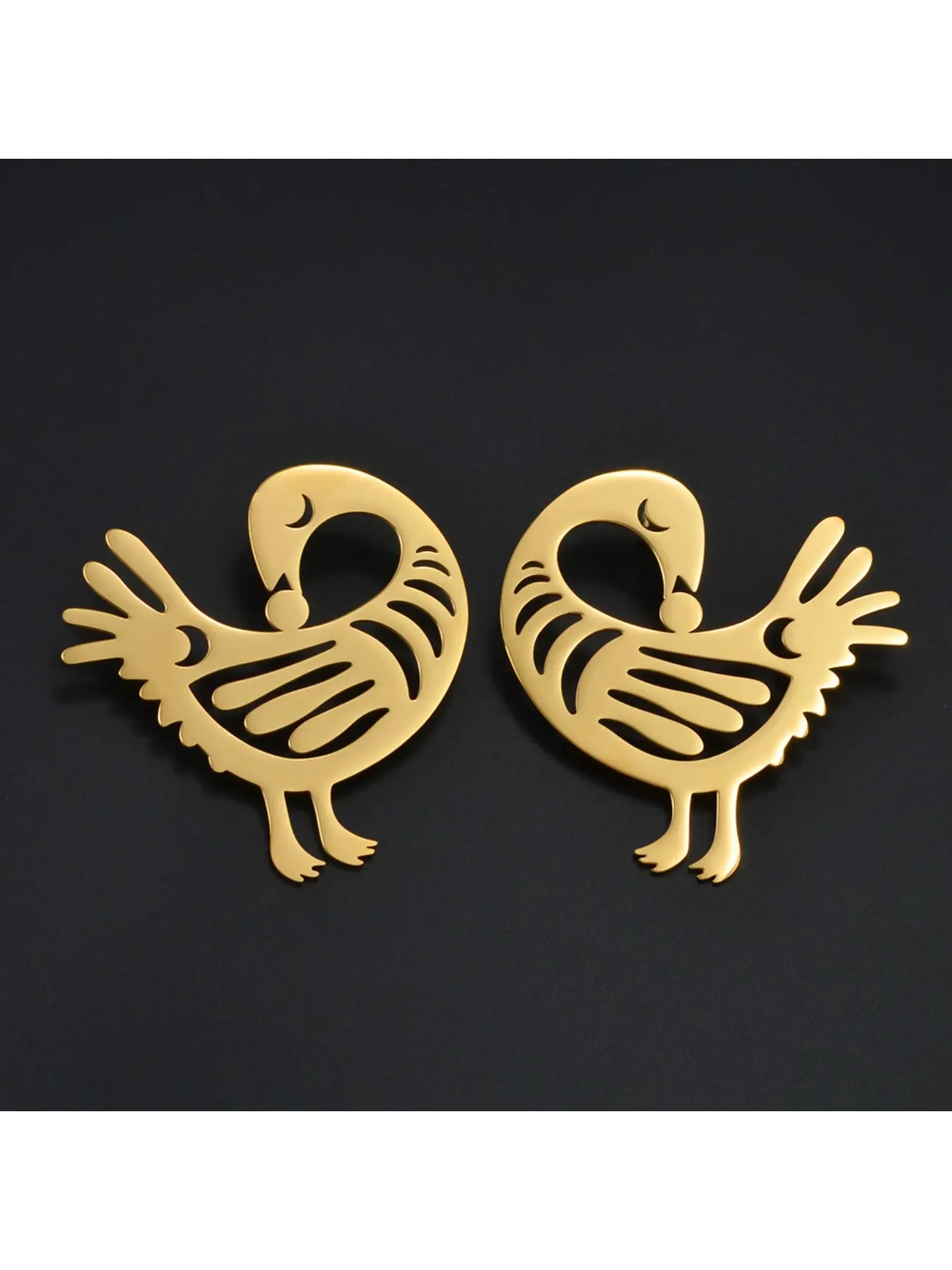 1Pair 2CM/4CM/7CM African Nyame Gye Stud Earrings Woman Stainless Steel Adinkra Ethnic Traditional Jewelry High Quality Earrings