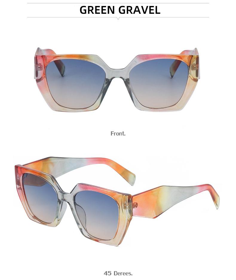 New Fashion Cat Eye Wide Arm Sunglasses for Women High-end Ins Style Wholesale Full Frame UV Protection Sunglasses