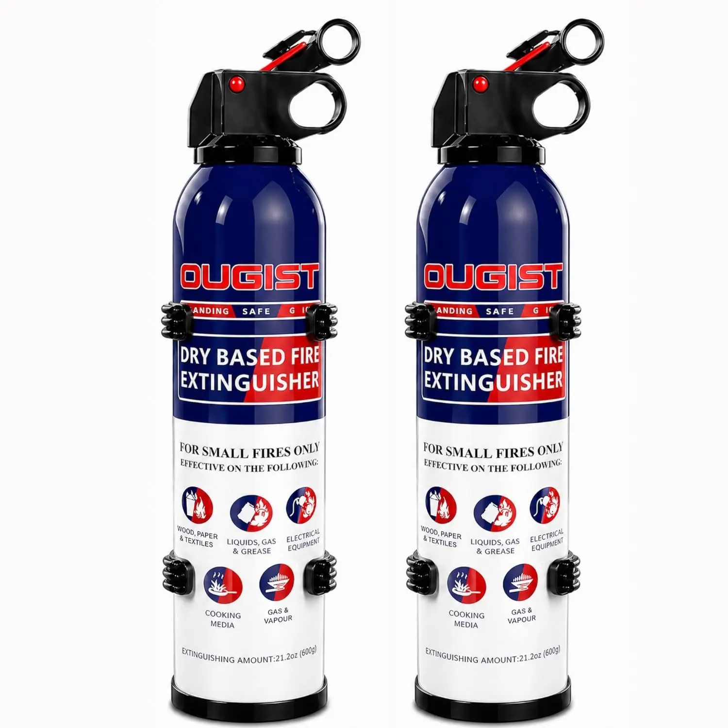 OUGIST 1.3 lb Portable Fire Extinguisher Spray – ABC Dry Chemical for Vehicles, Camping and Travel – Compact but Mighty