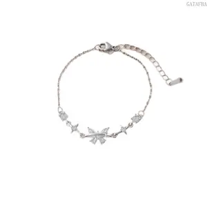 Dainty Butterfly Zircon Bracelet for Women Minimal Luxury Design Stackable Bangle Ideal Daily Wear Birthday Gift for Girlfriend Best Friend
