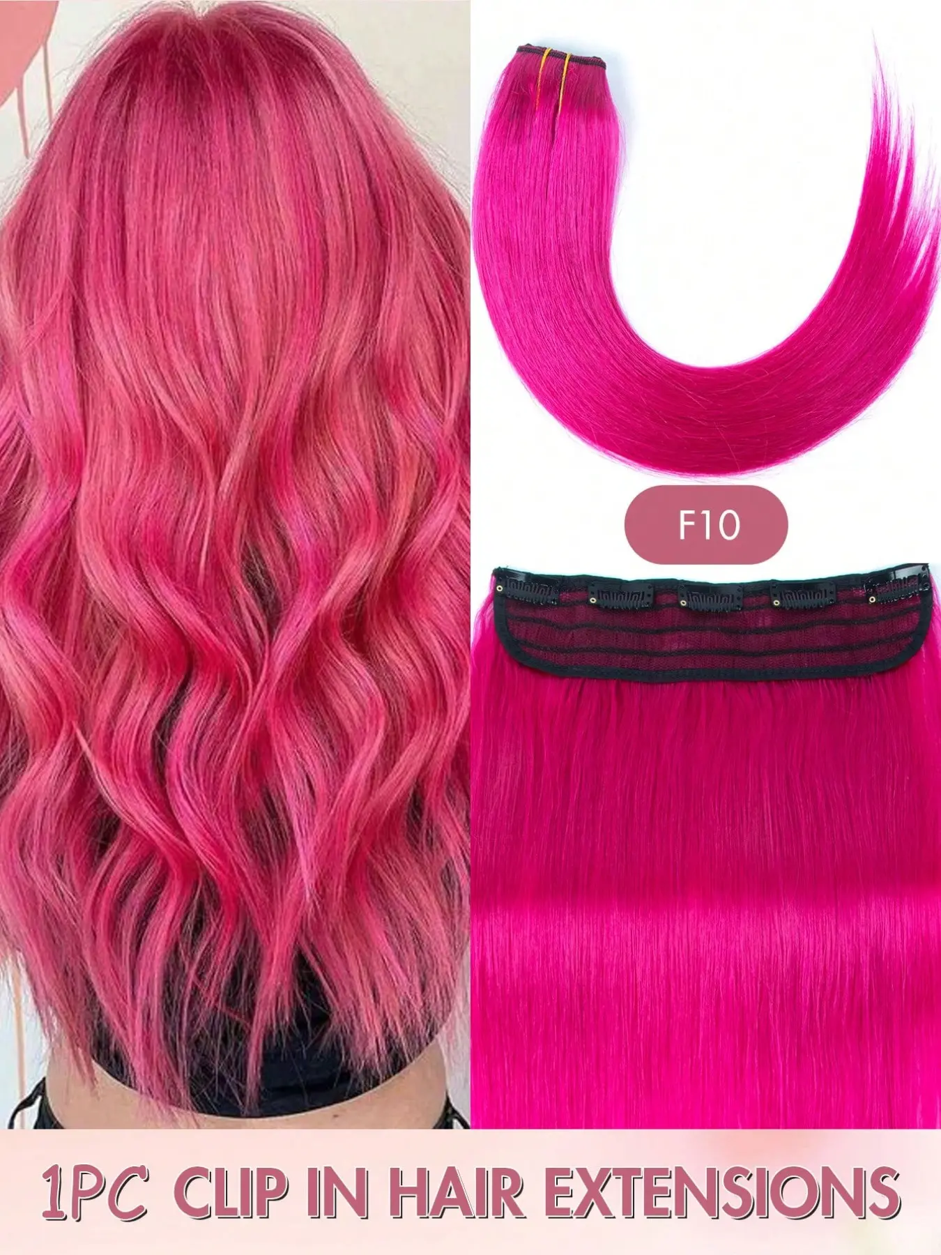 1 Pack 5Pcs Clip In Human Hair Extensions 16 Inch Straight Seamless Thickening Hair for Women Daily Dating Party Wedding