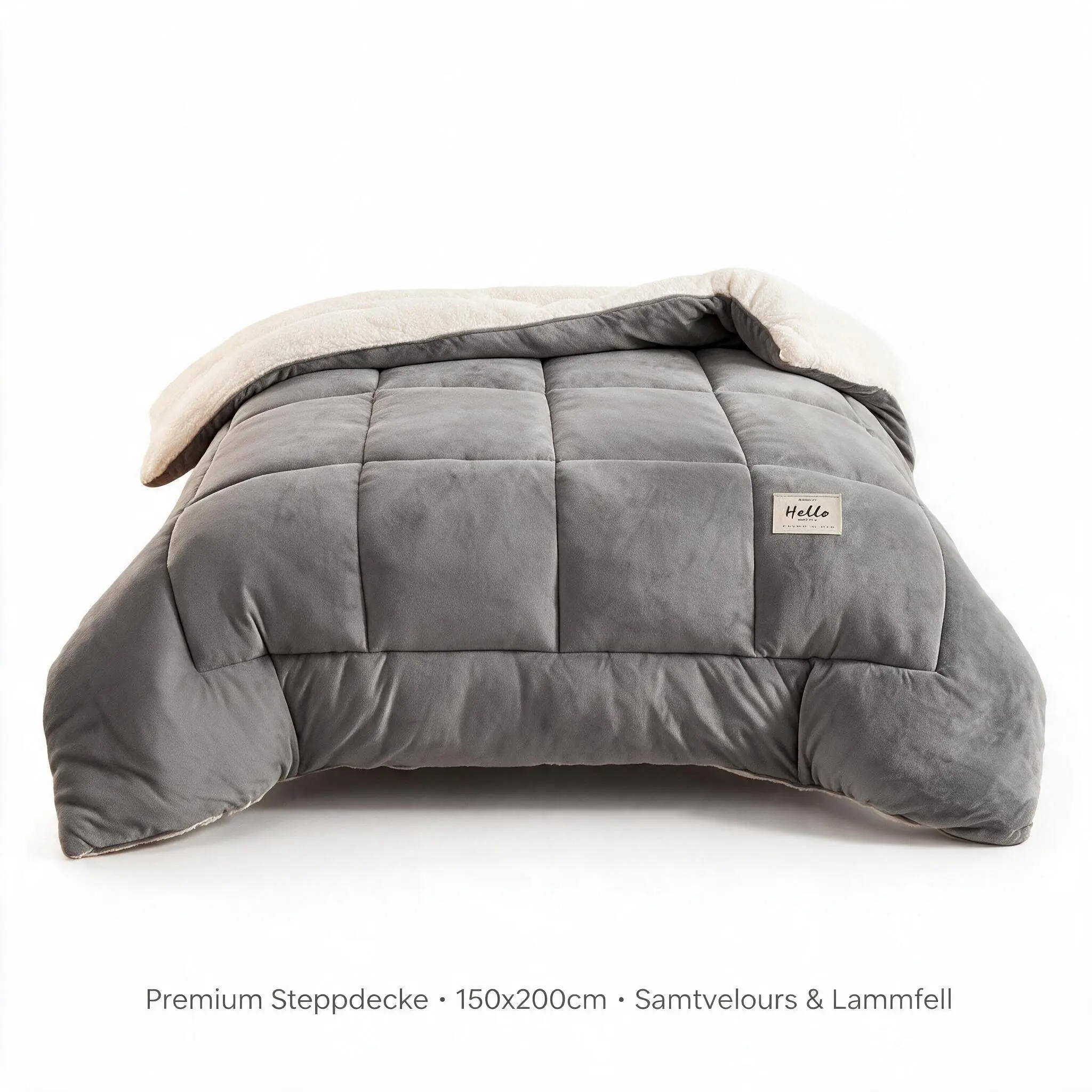 Reversible comforter, no duvet cover needed, crystal velvet front & sherpa fleece back, quilted microfiber filling, 380 GSM warm winter bedding, ultra plush bed comforter for all seasons